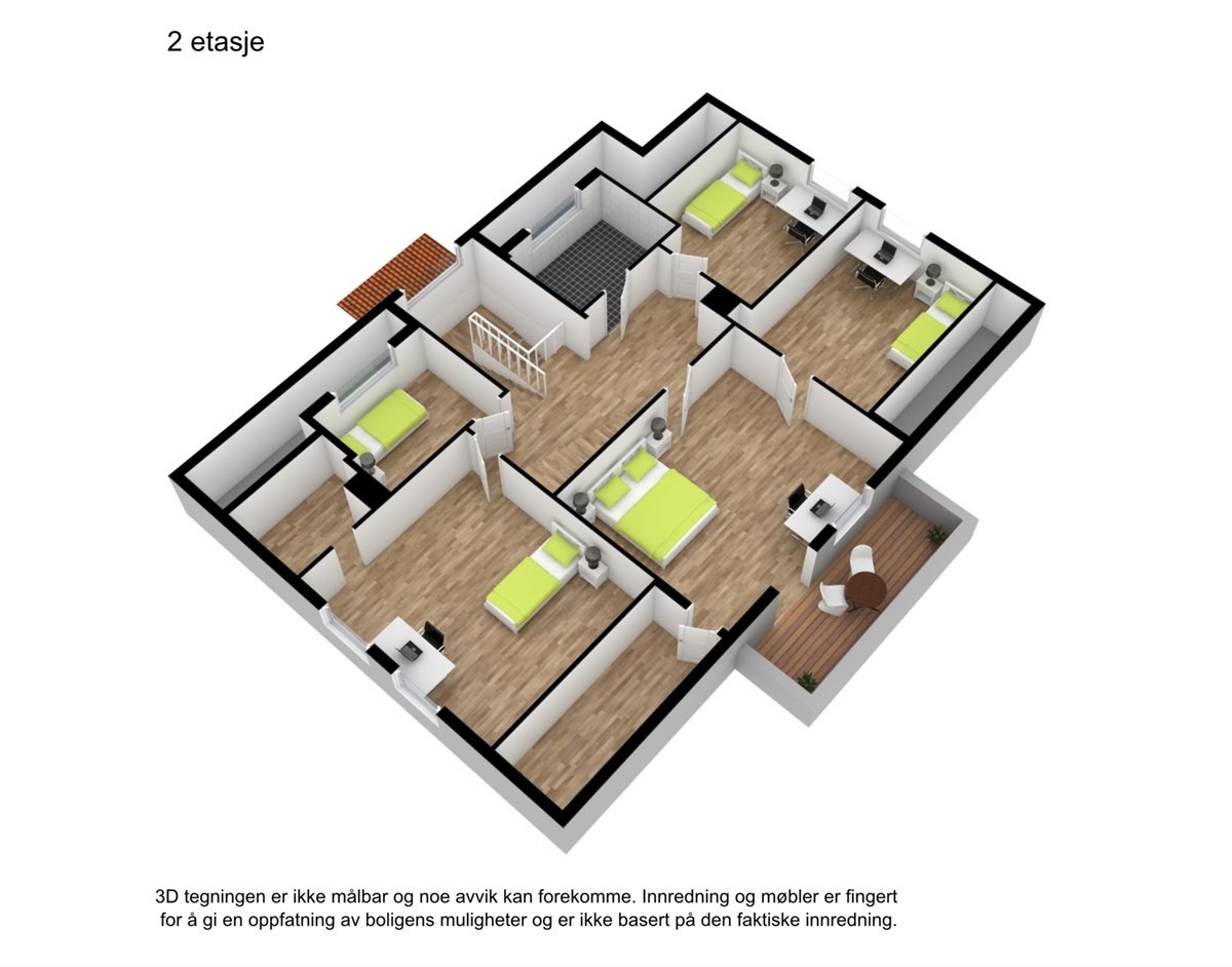 Plantegning 3D Galleribilde
