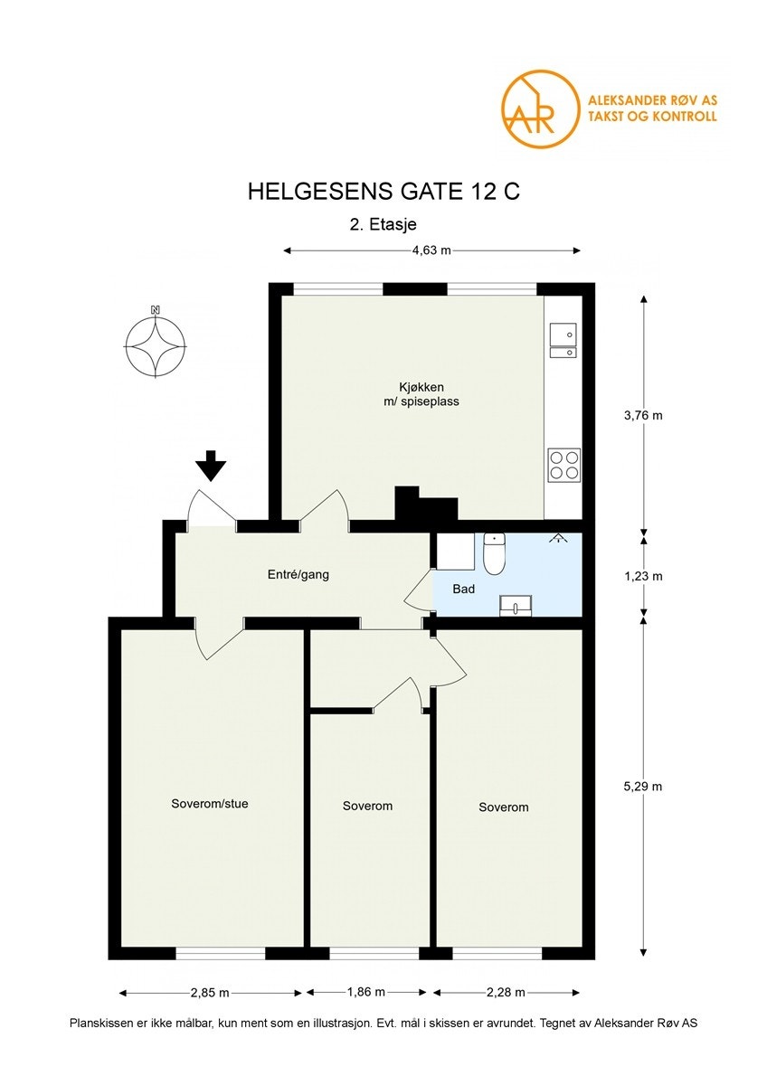 Planskisse. Galleribilde