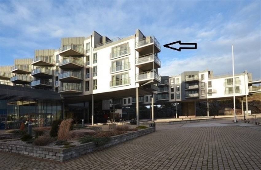 Leilighet 2517-18 ligger i front på sjøsiden av hotellet. Galleribilde