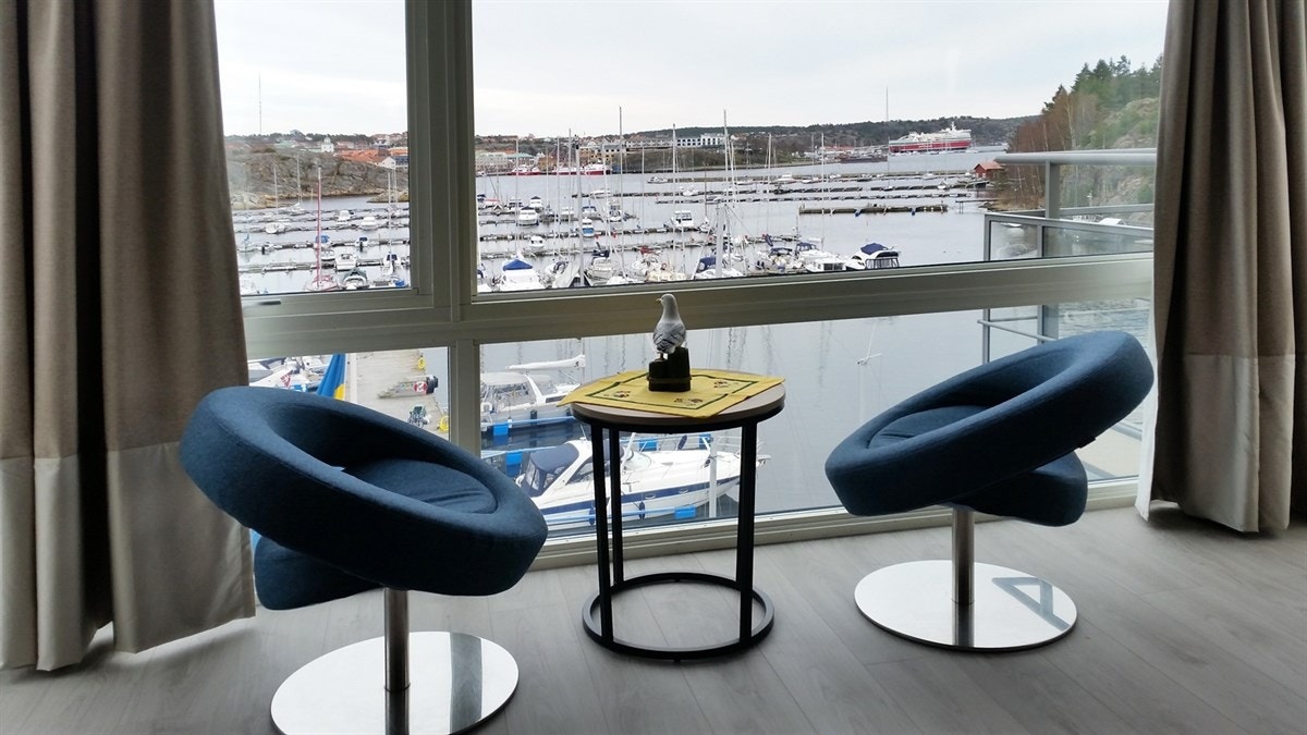 Lekker utsikt over havnen fra leiligheten Galleribilde