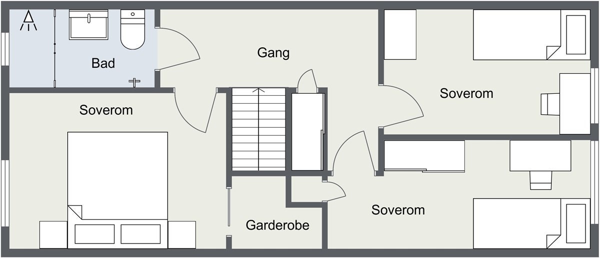 Plantegning 2.etasje Galleribilde