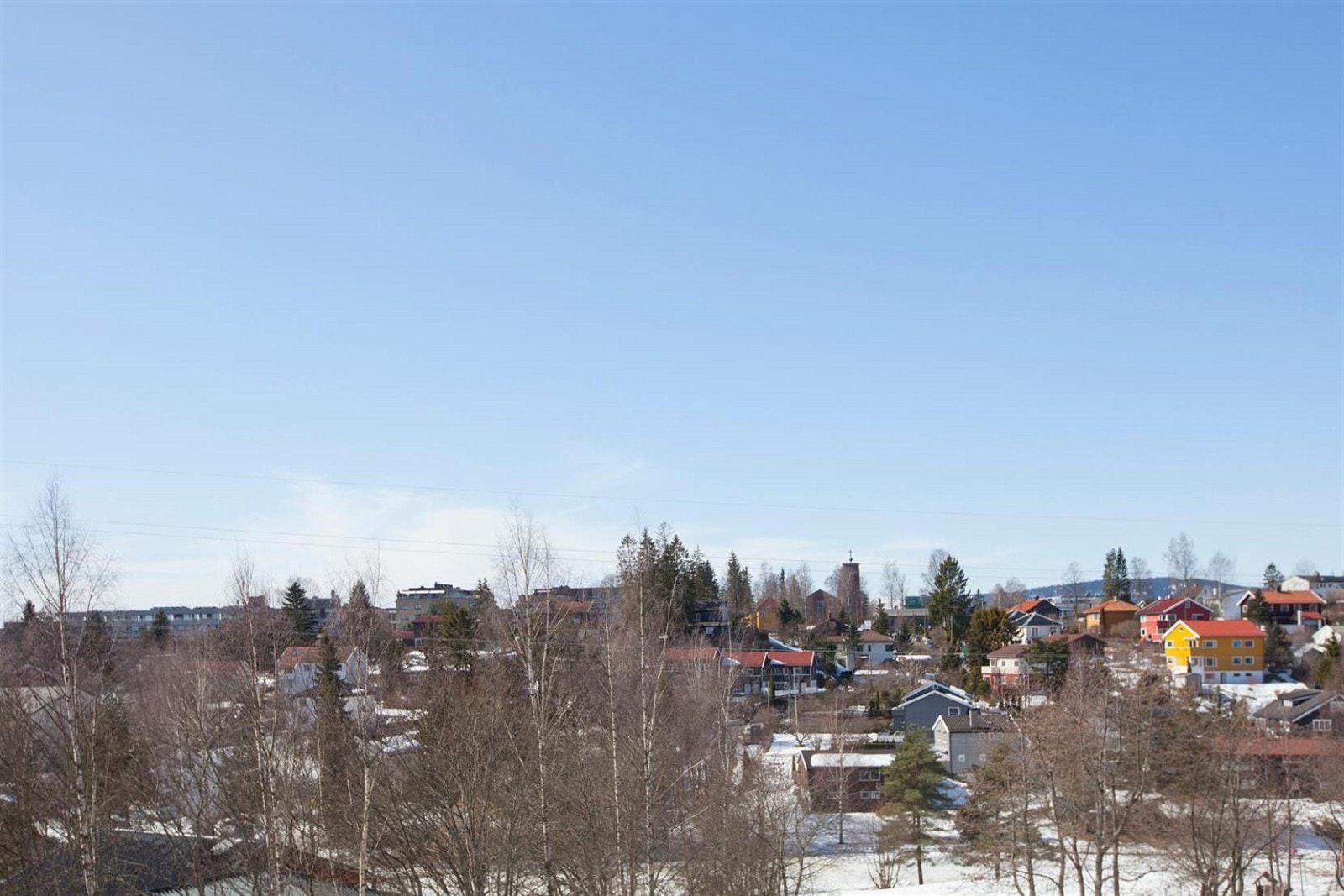 Flott utsikt fra terrasse. Galleribilde