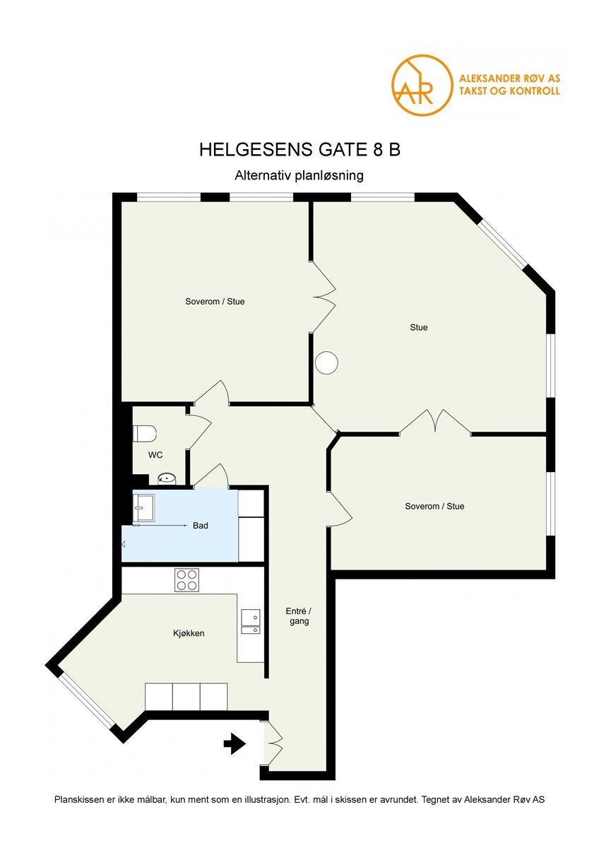 Alternativ plantegning Galleribilde