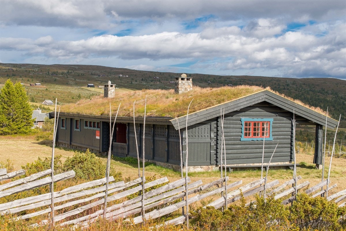 Hytta er stor og romslig med alle fasiliteter, så her er det hyggelig å samle familie og venner til vakre dager på fjellet. Galleribilde