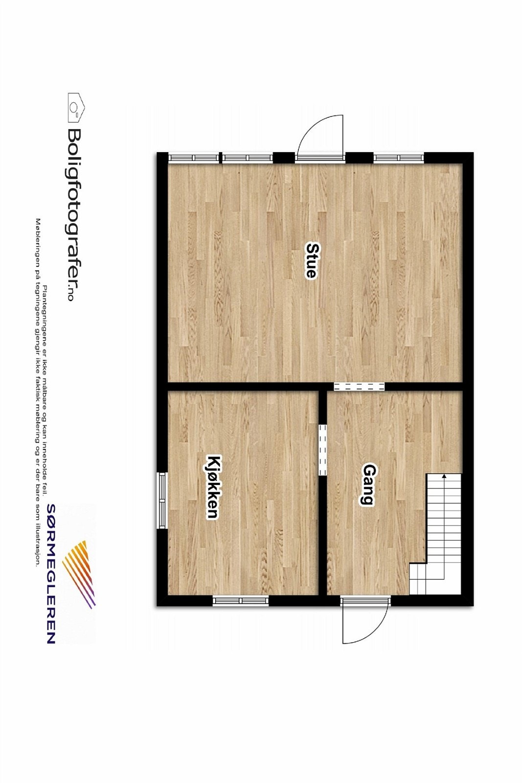 Plantegning 1. etg. Galleribilde