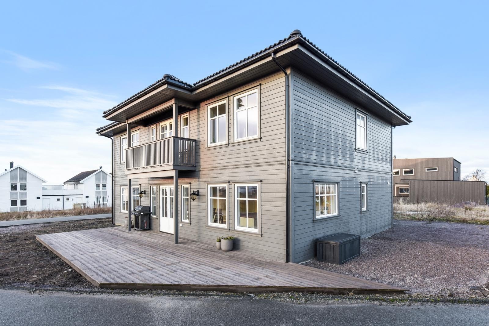 Enebolig bygget i 2016 i nyetablert boligfelt på Vigrestad. Galleribilde