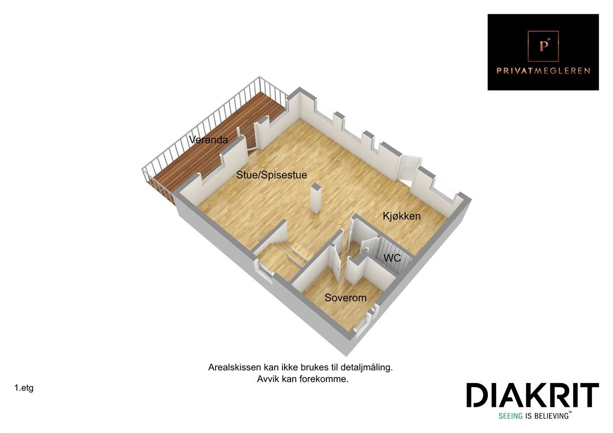 Plantegning 3D Galleribilde