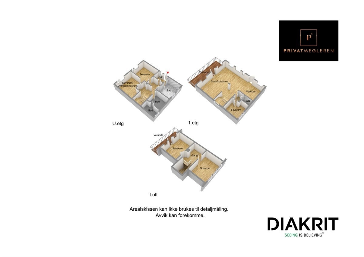 Plantegning 3D Galleribilde