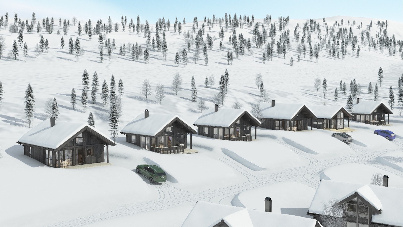 Illustrasjonsbilde av tenkt bebyggelse Galleribilde