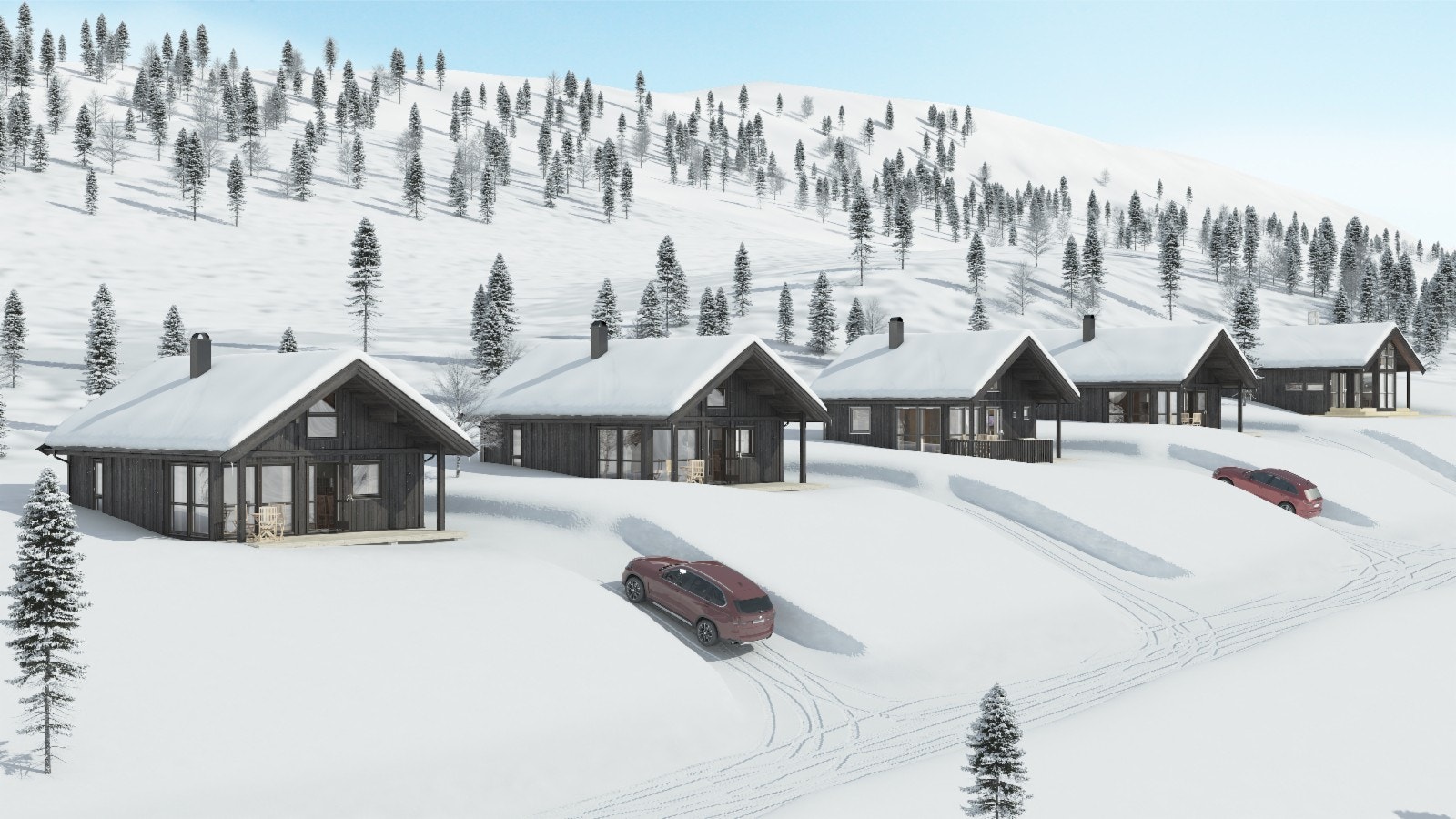 Illustrasjonsbilde av tenkt bebyggelse Galleribilde