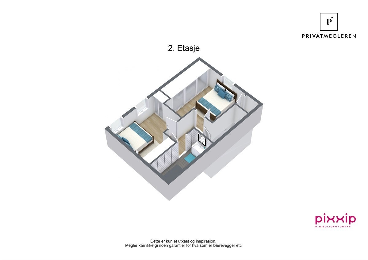 Romløsningen loftsetasjen. Galleribilde