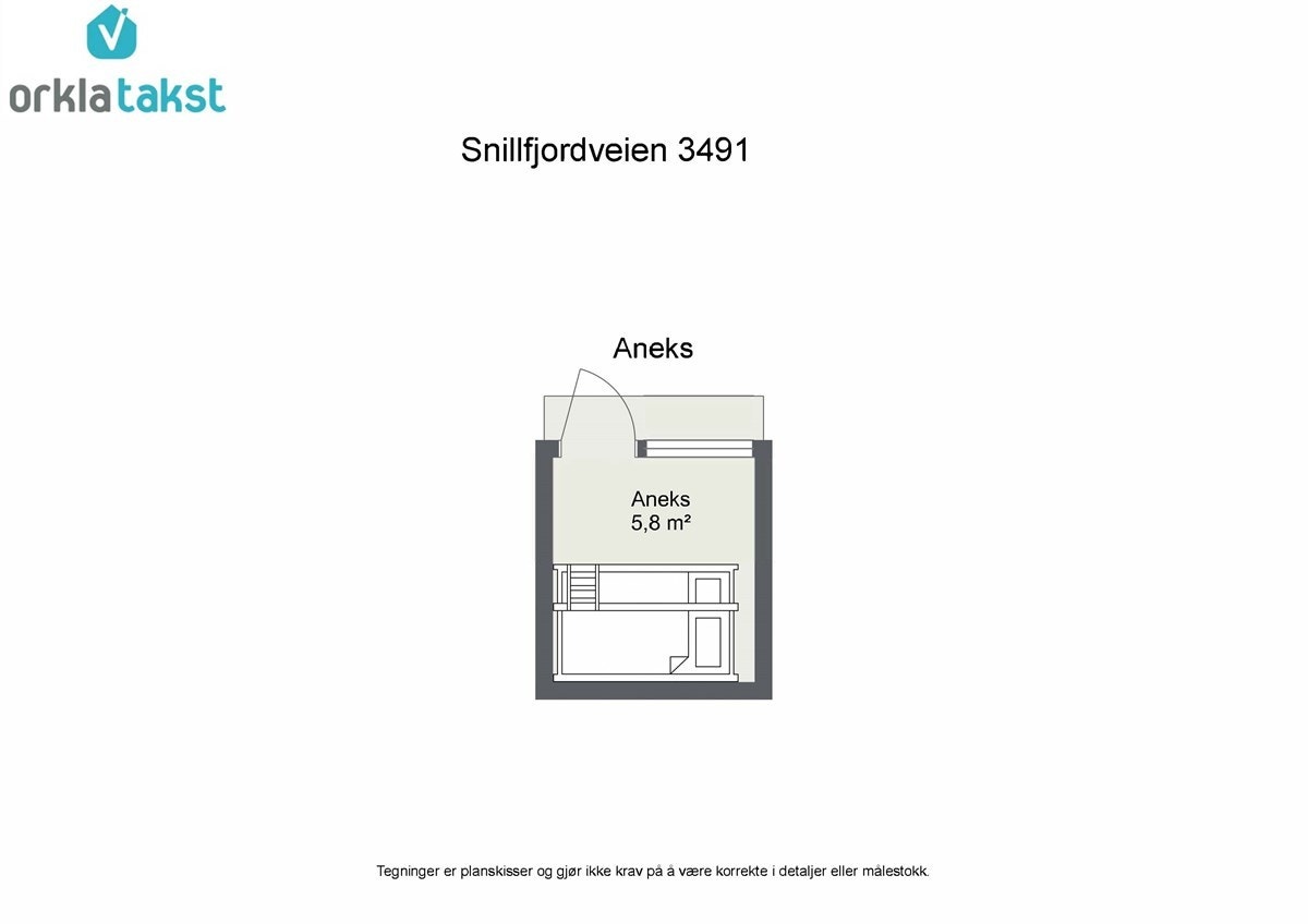 Plantegning anneks 2D Galleribilde