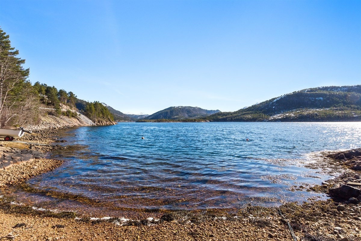 Sjøkanten i forbindelse med sjøboden Galleribilde