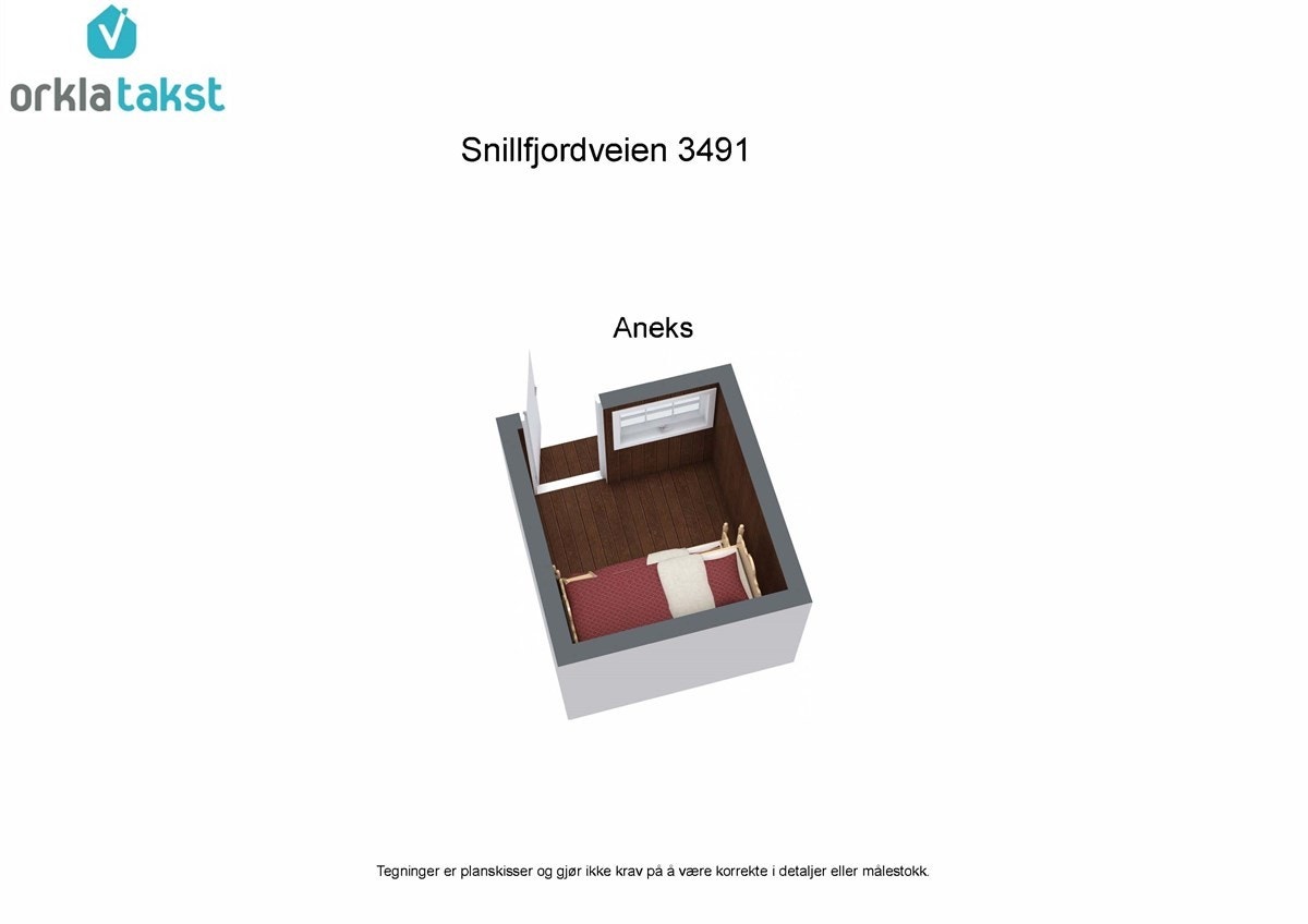 Plantegning anneks 3D Galleribilde