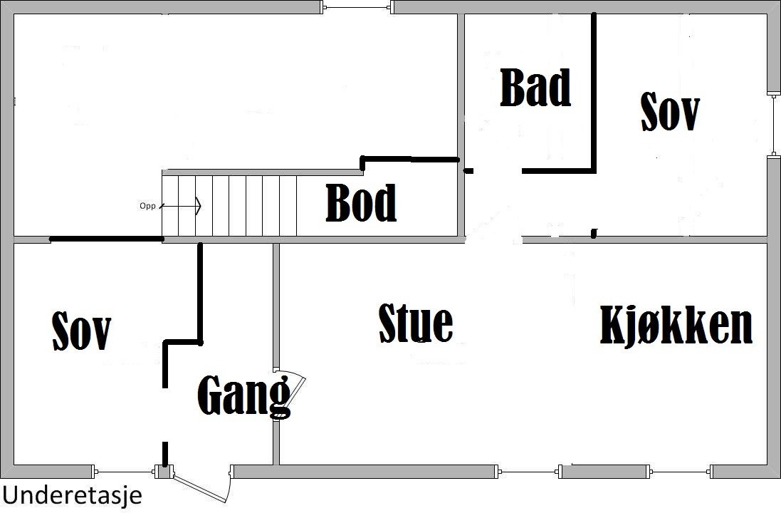 Enkel oversikt over hybelen Galleribilde