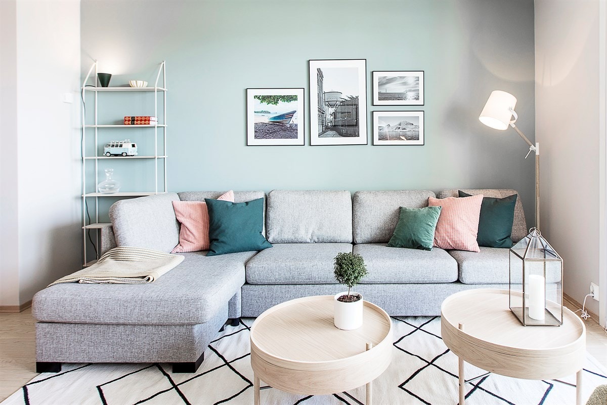 Åpen stue- og kjøkkenløsning, men samtidig med gode, definerte soner. Galleribilde