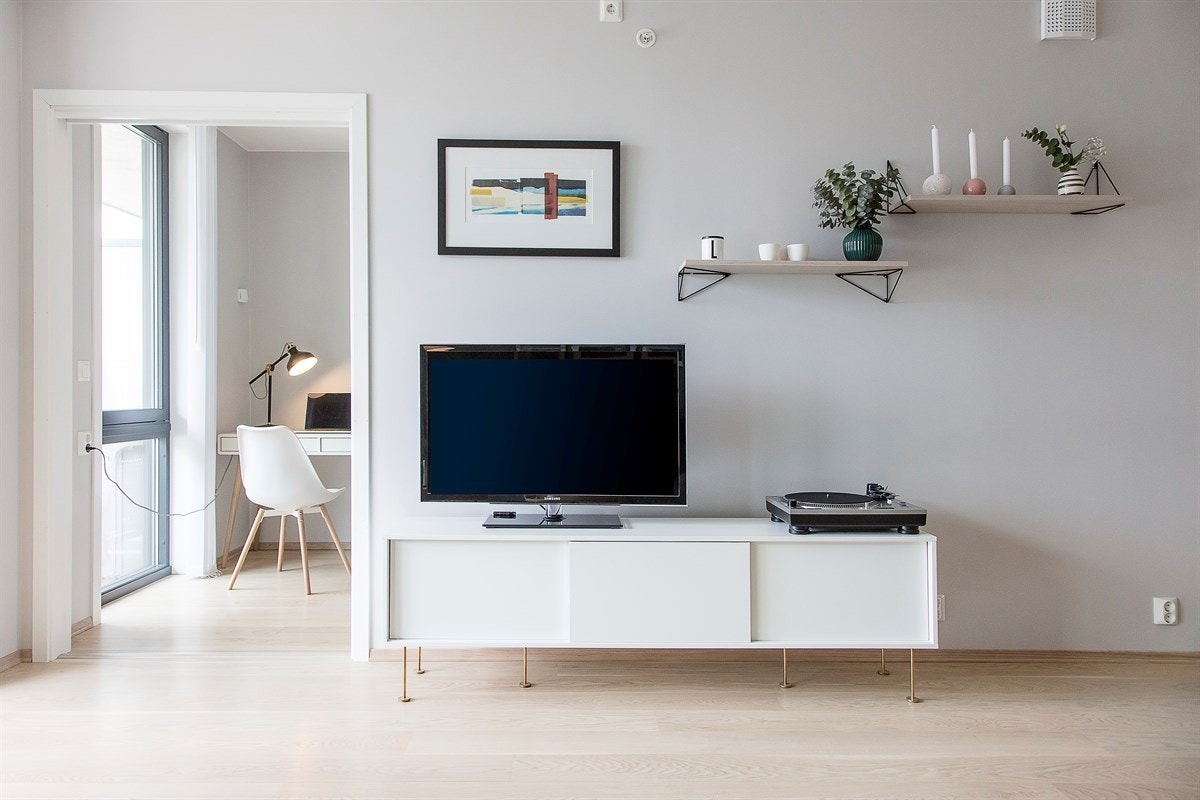 Boligen har en god intern beliggenhet i et moderne bygg fra 2017. Galleribilde