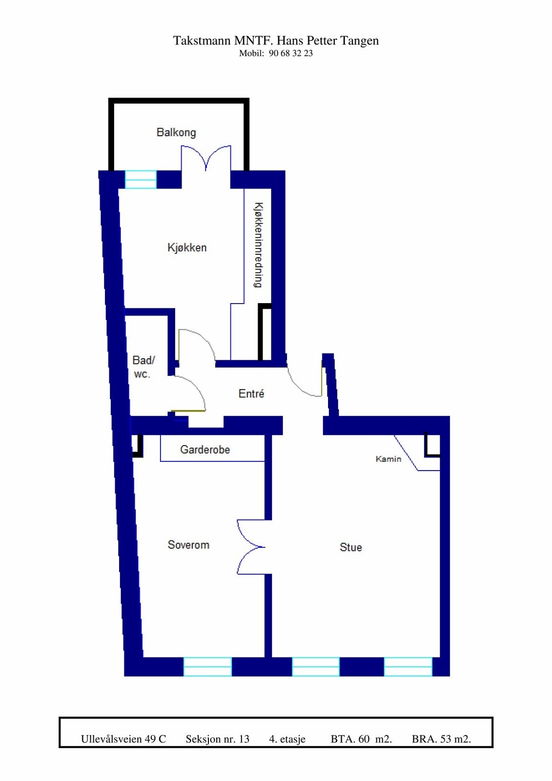 Plantegning Galleribilde