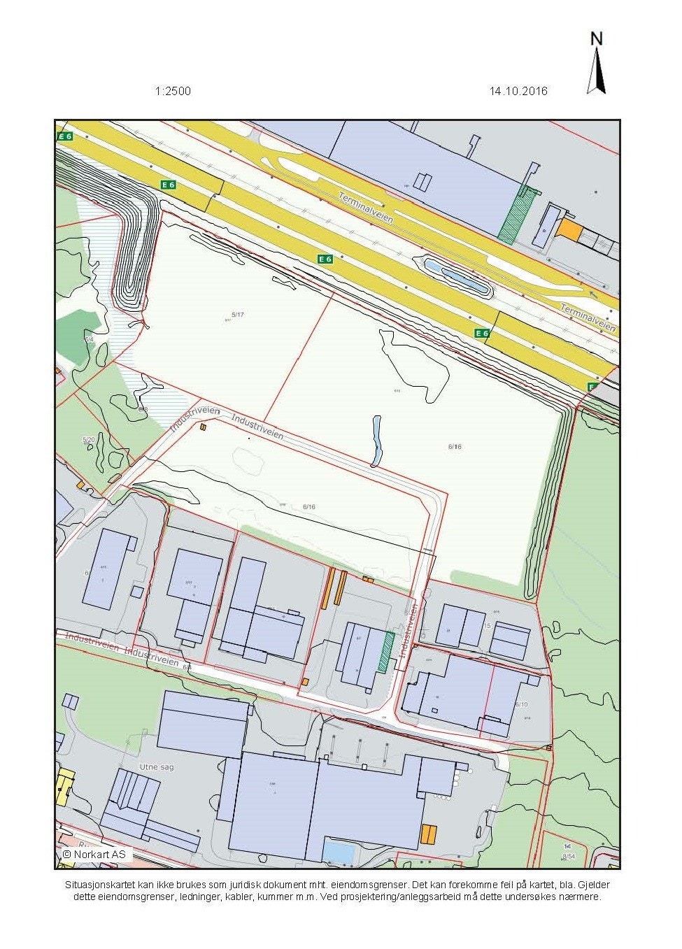 Situasjonskart Rorskogen Industriomrade Galleribilde