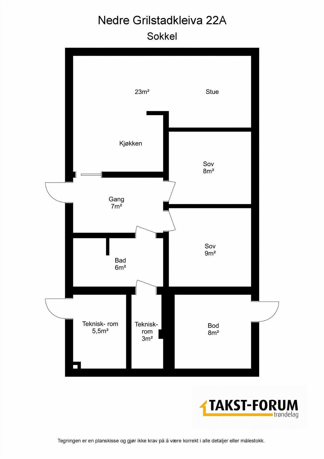 Plantegning sokkel Galleribilde