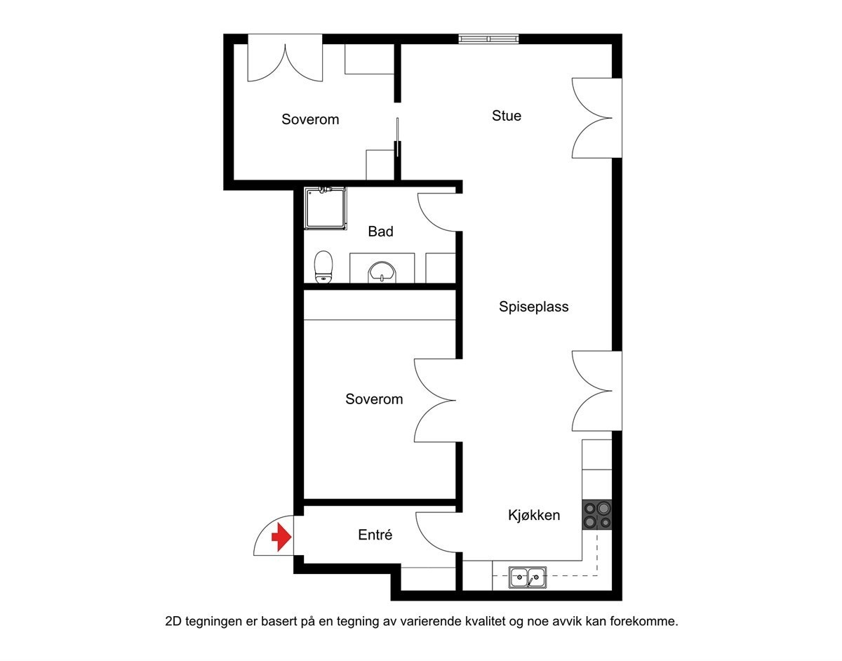 Plantegning 2D Galleribilde