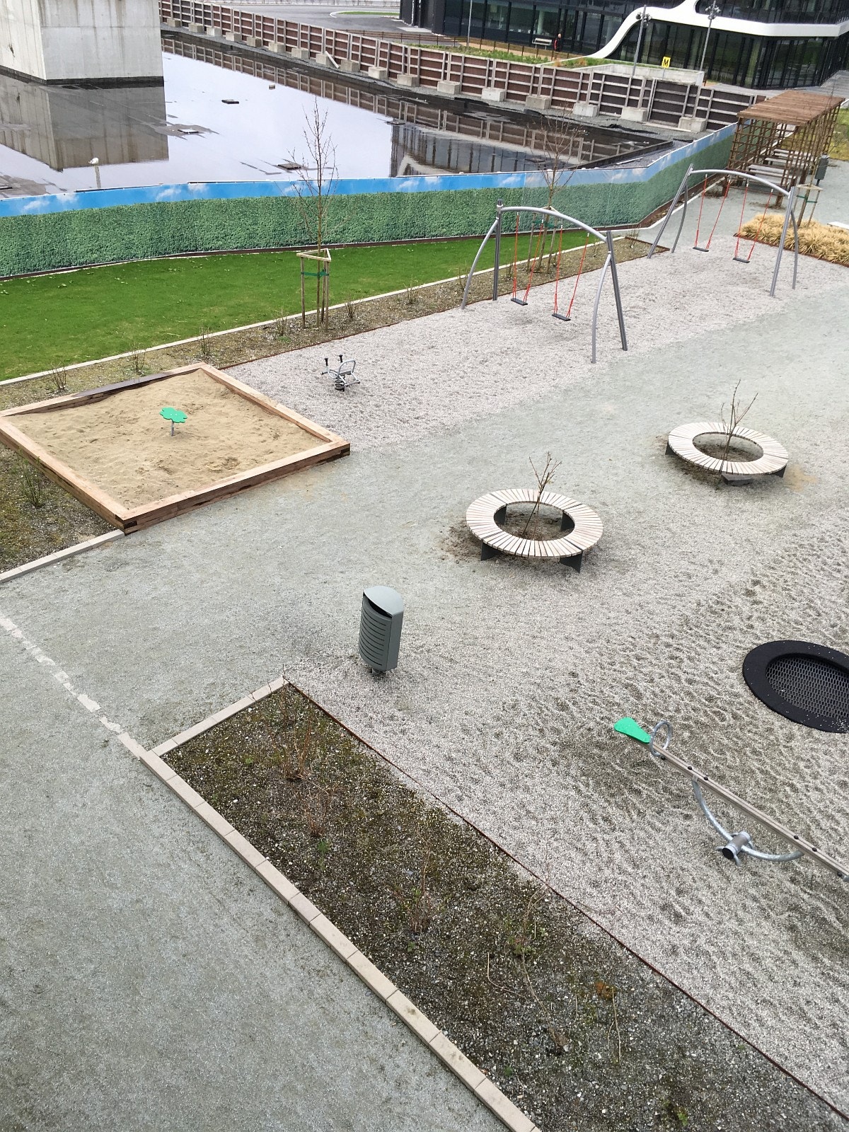 Utsikt fra balkong Galleribilde