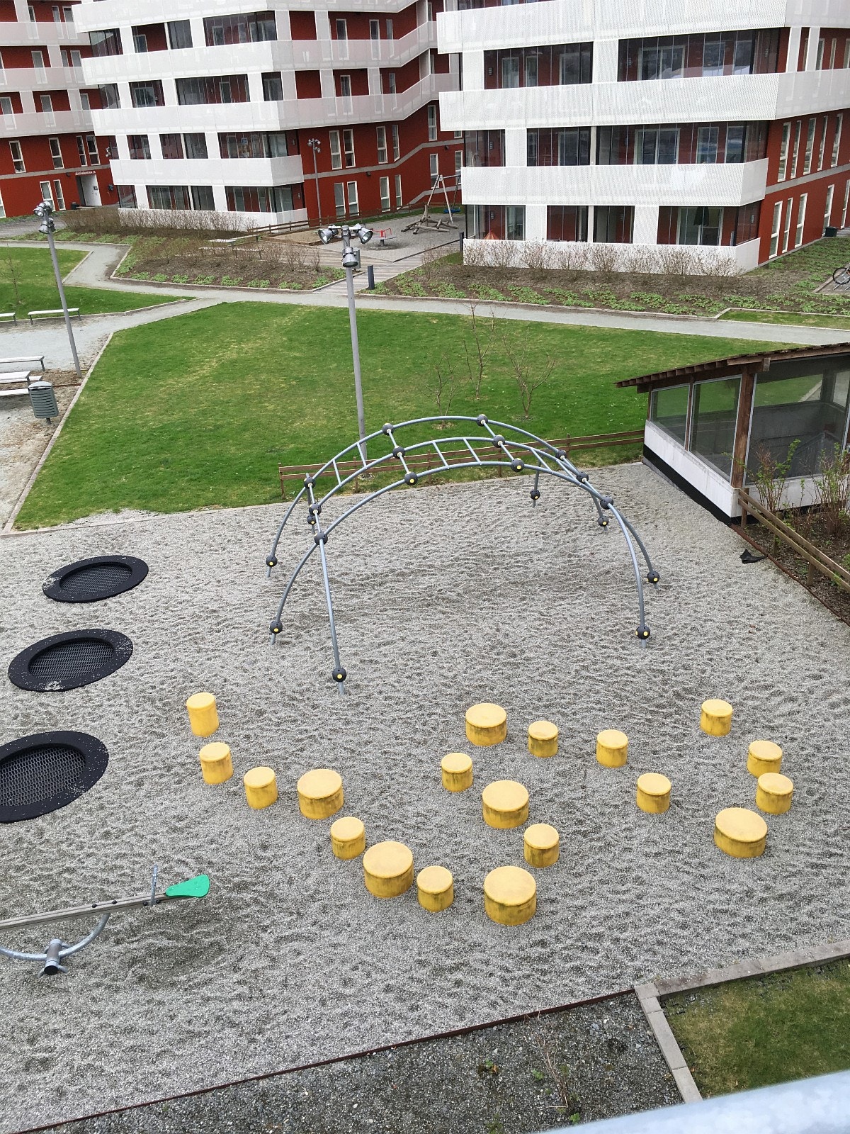 Utsikt fra balkong Galleribilde