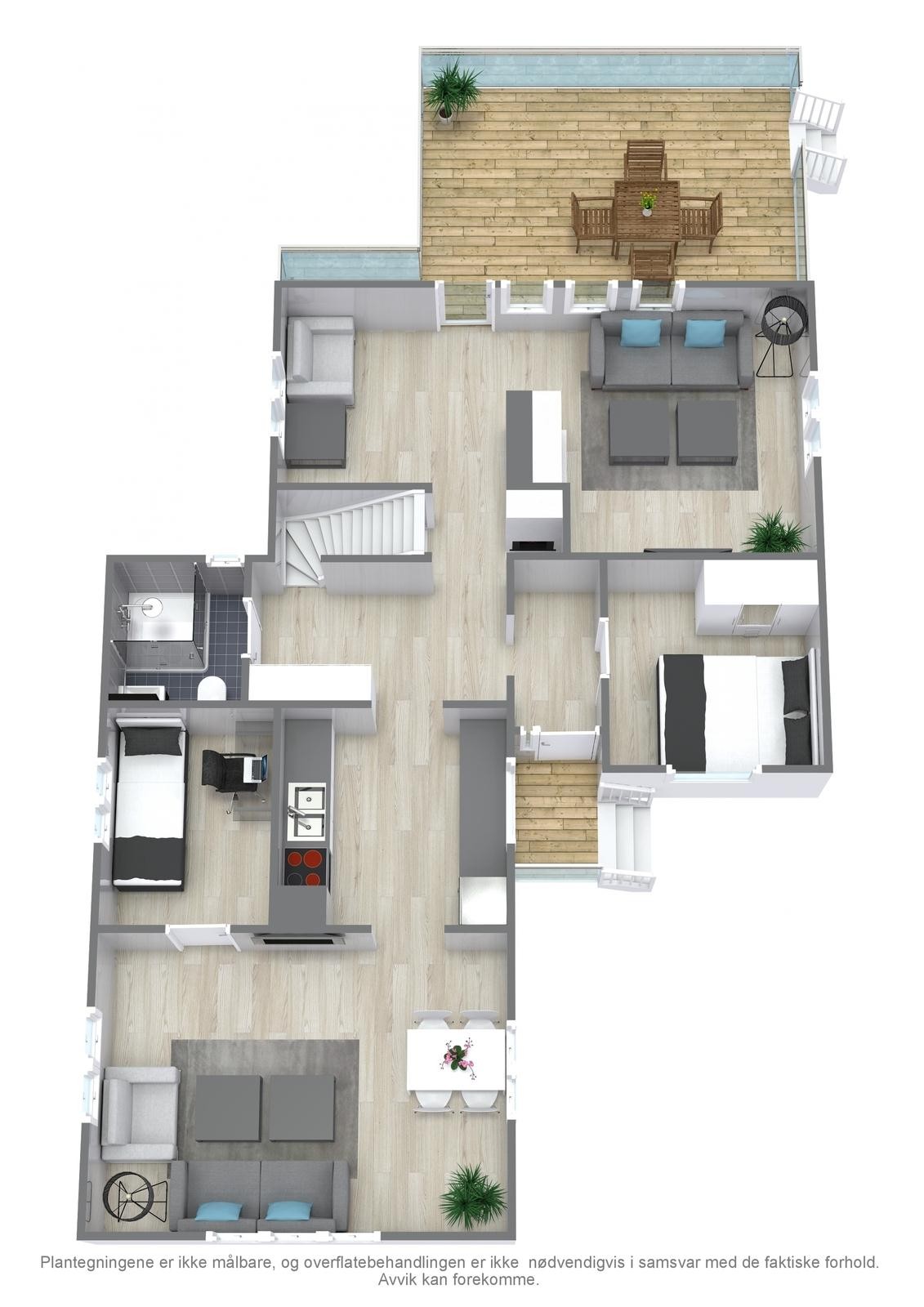 Plantegning hovedetasje Galleribilde