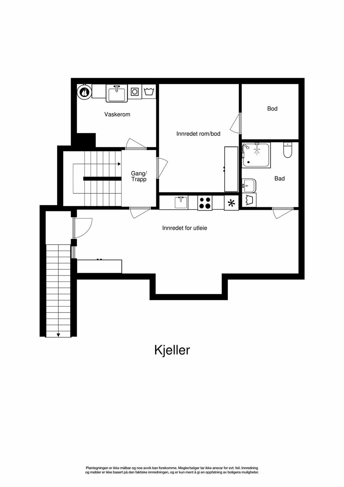 Plantegning u. etasje Galleribilde