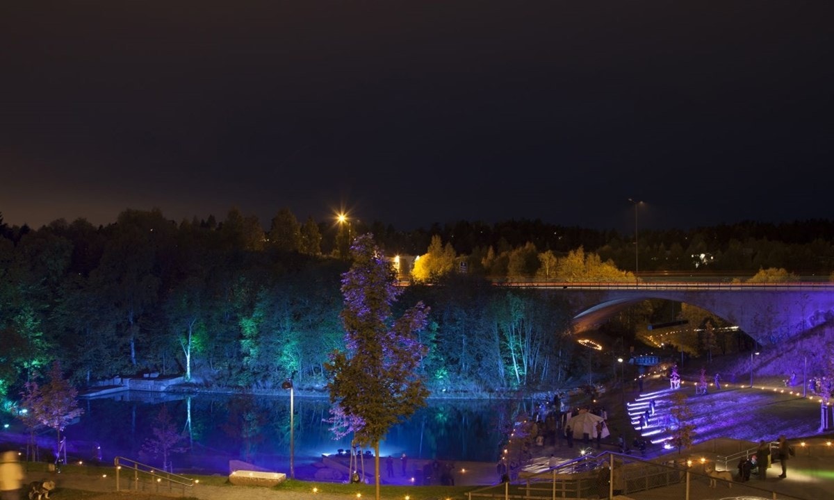 Det er brukt store ressurser på opparbeidelsen av Grorudparken, som ligger få minutter fra boligen. Galleribilde