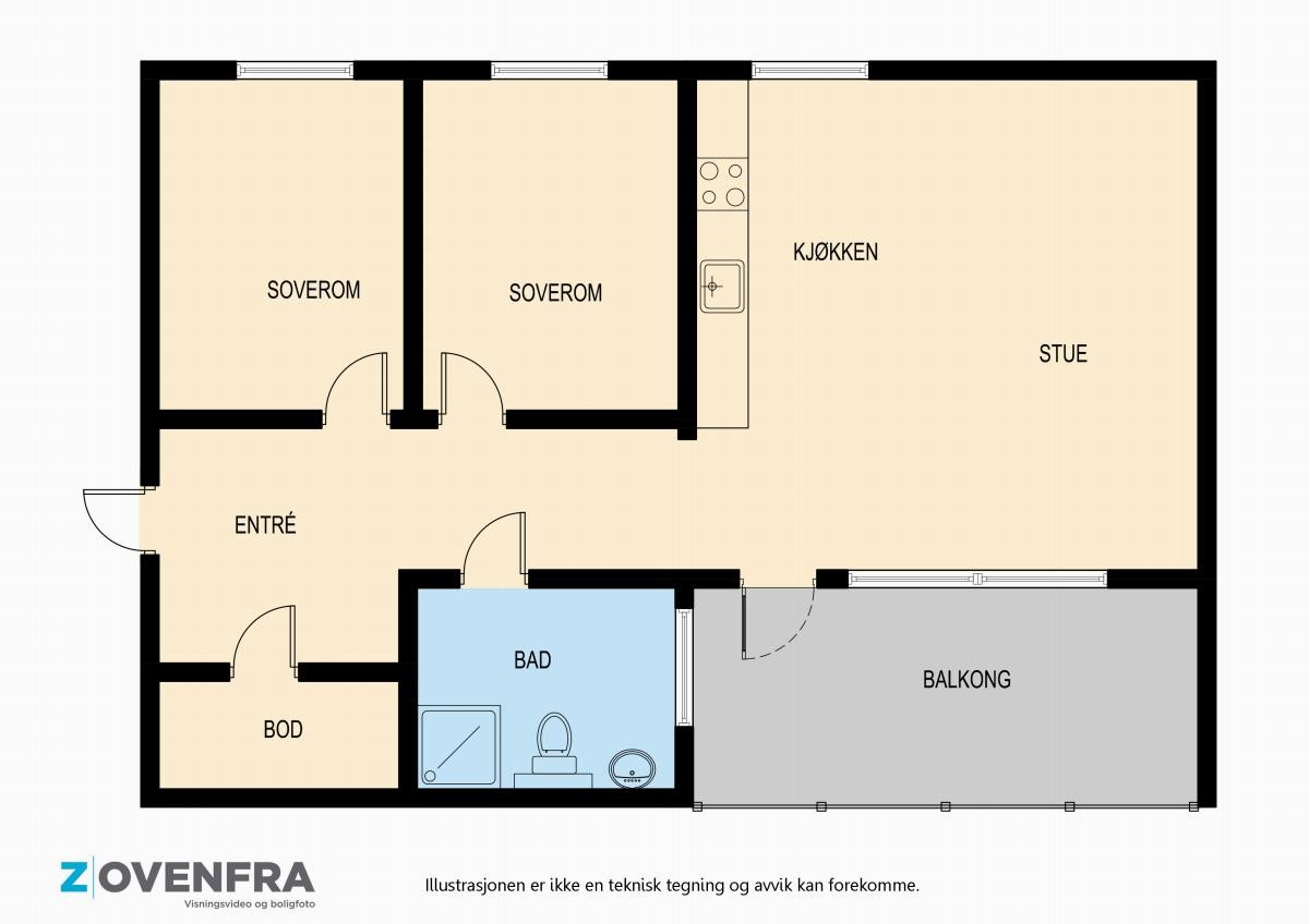 Plantegning Galleribilde