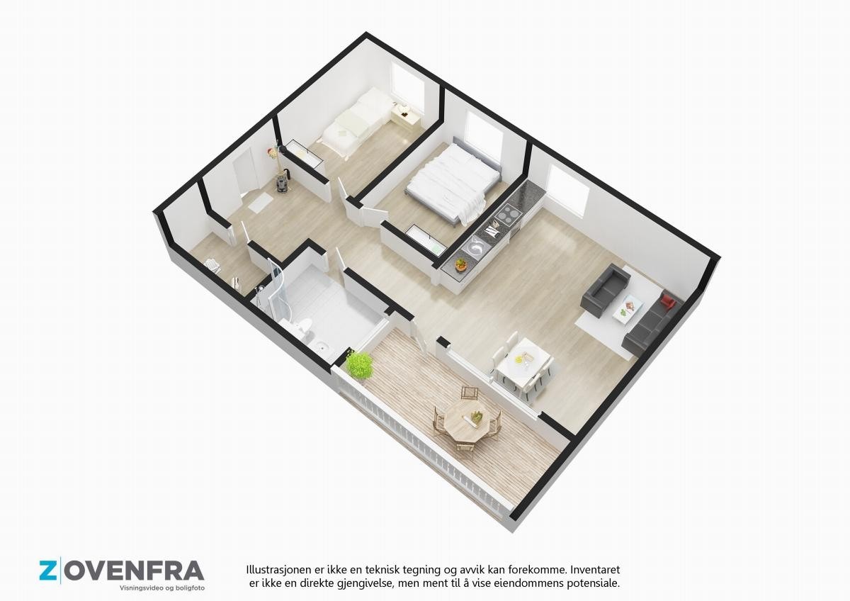 Plantegning 3 d Galleribilde