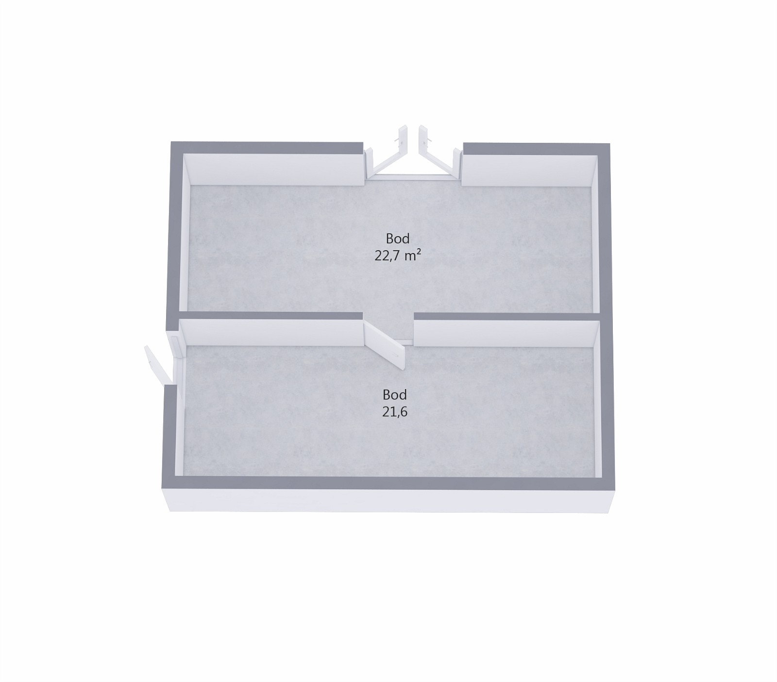 Plan underetasje Galleribilde