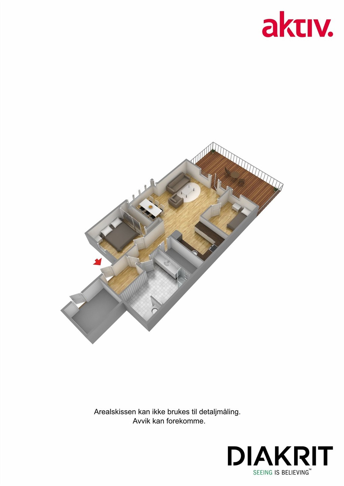 Plantegning 3D Galleribilde