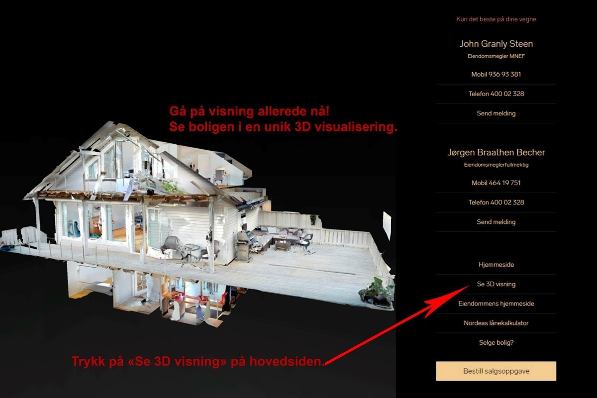 Se 3D visning av bolig! Galleribilde