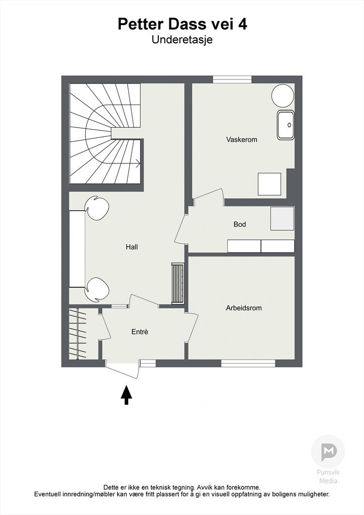 Petter Dass vei 4 - Underetasje - 2D Galleribilde