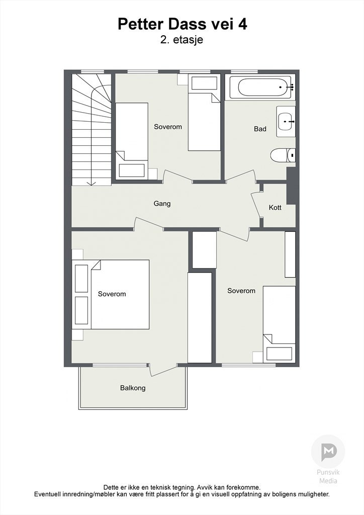 Petter Dass vei 4 - 2etasje - 2D Galleribilde