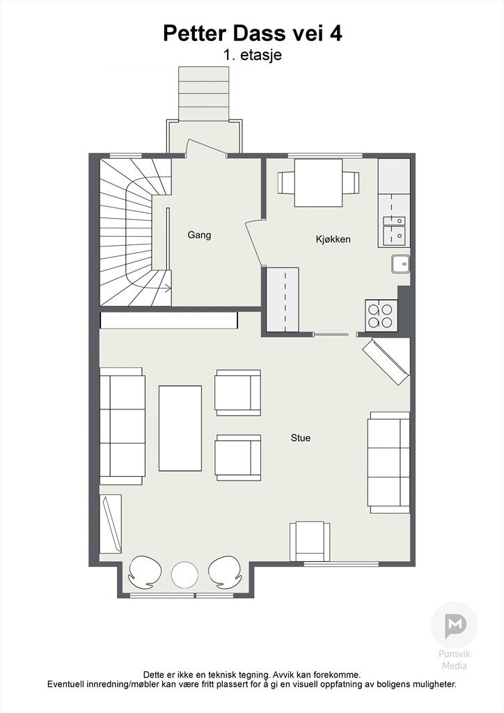 Petter Dass vei 4 - 1etasje - 2D Galleribilde