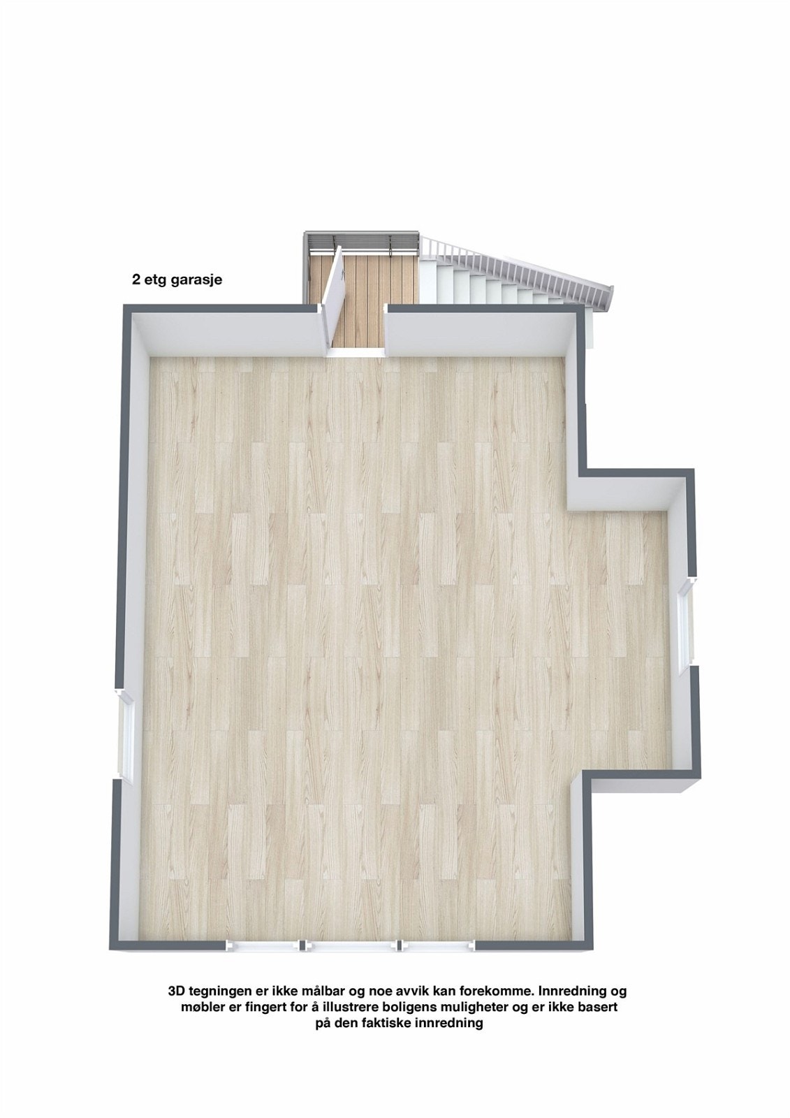 Fra 2 etasje, garasje Galleribilde