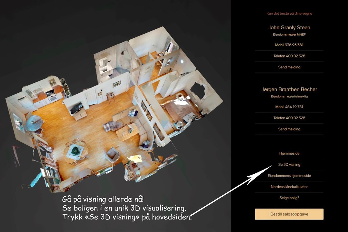 3D visning av boligen! Galleribilde