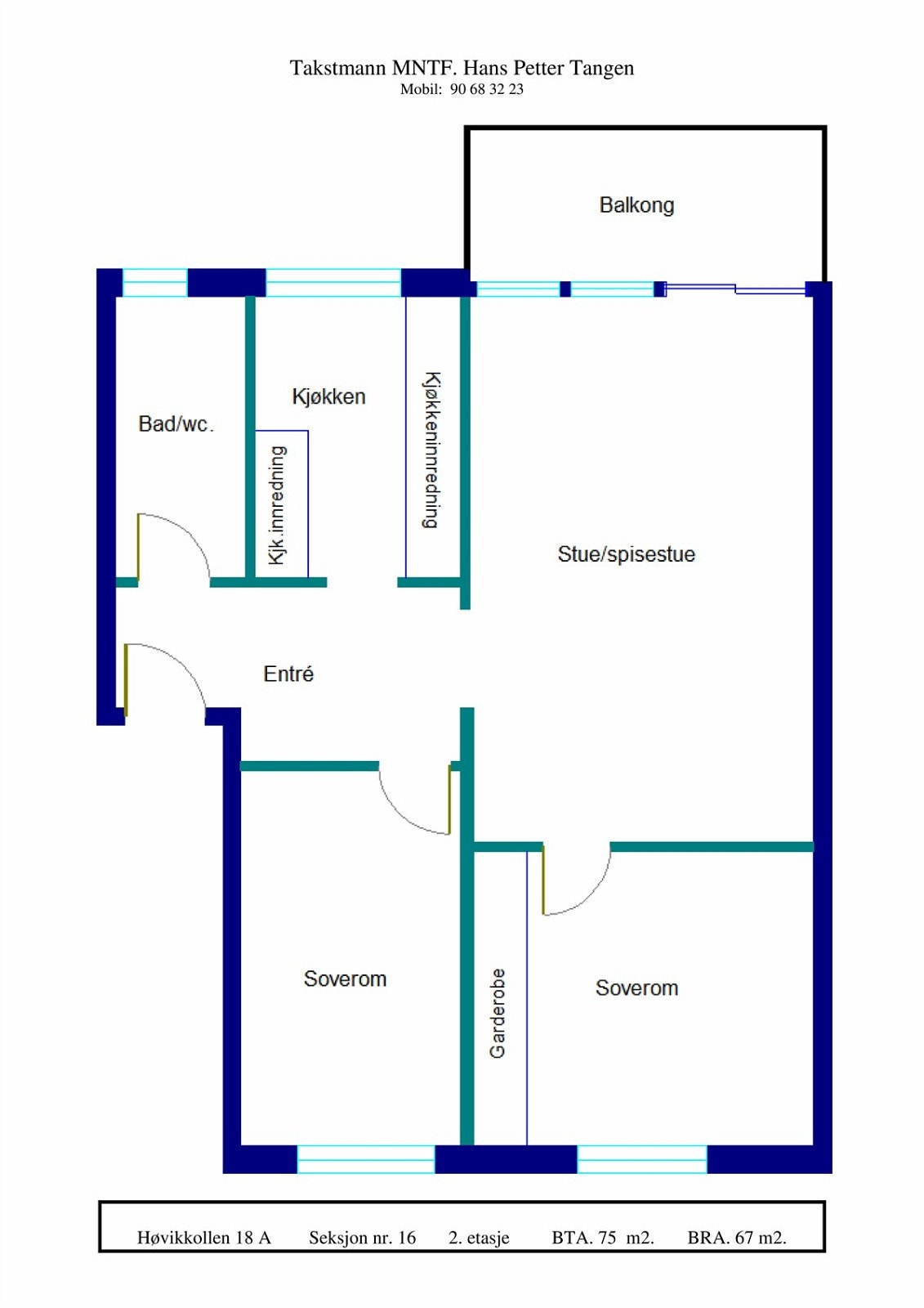 Høvikkollen 18 A - Seksjon nr. 16 Galleribilde