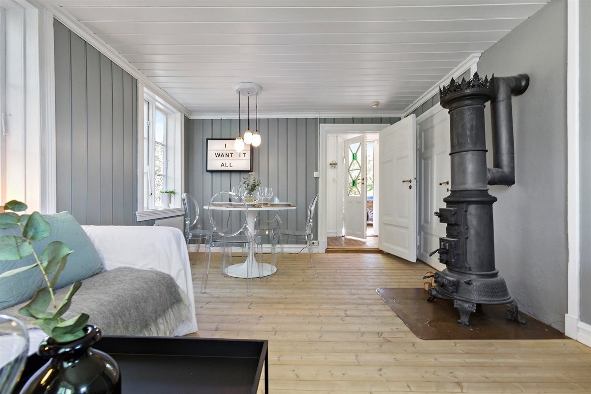 Stue - Lunt og trivelig, med originale detaljer Galleribilde