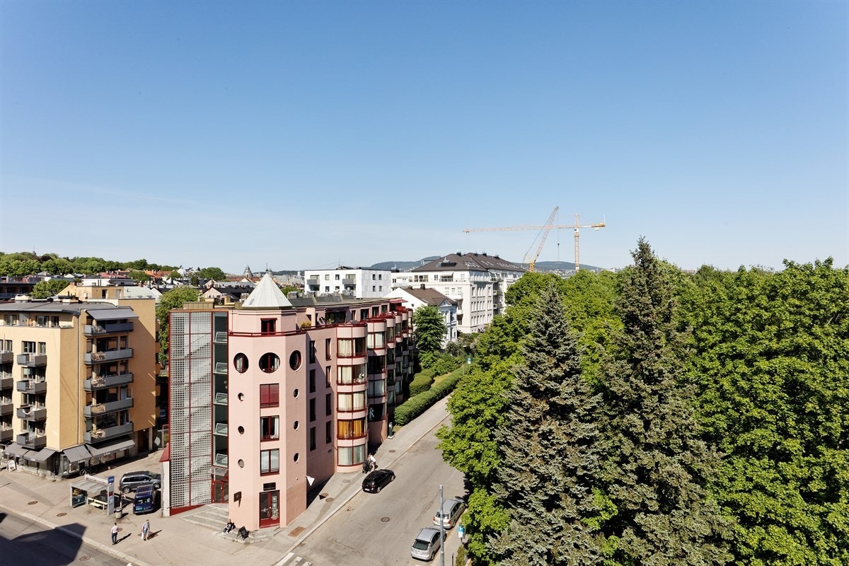 Utsikt fra takterrassen Galleribilde