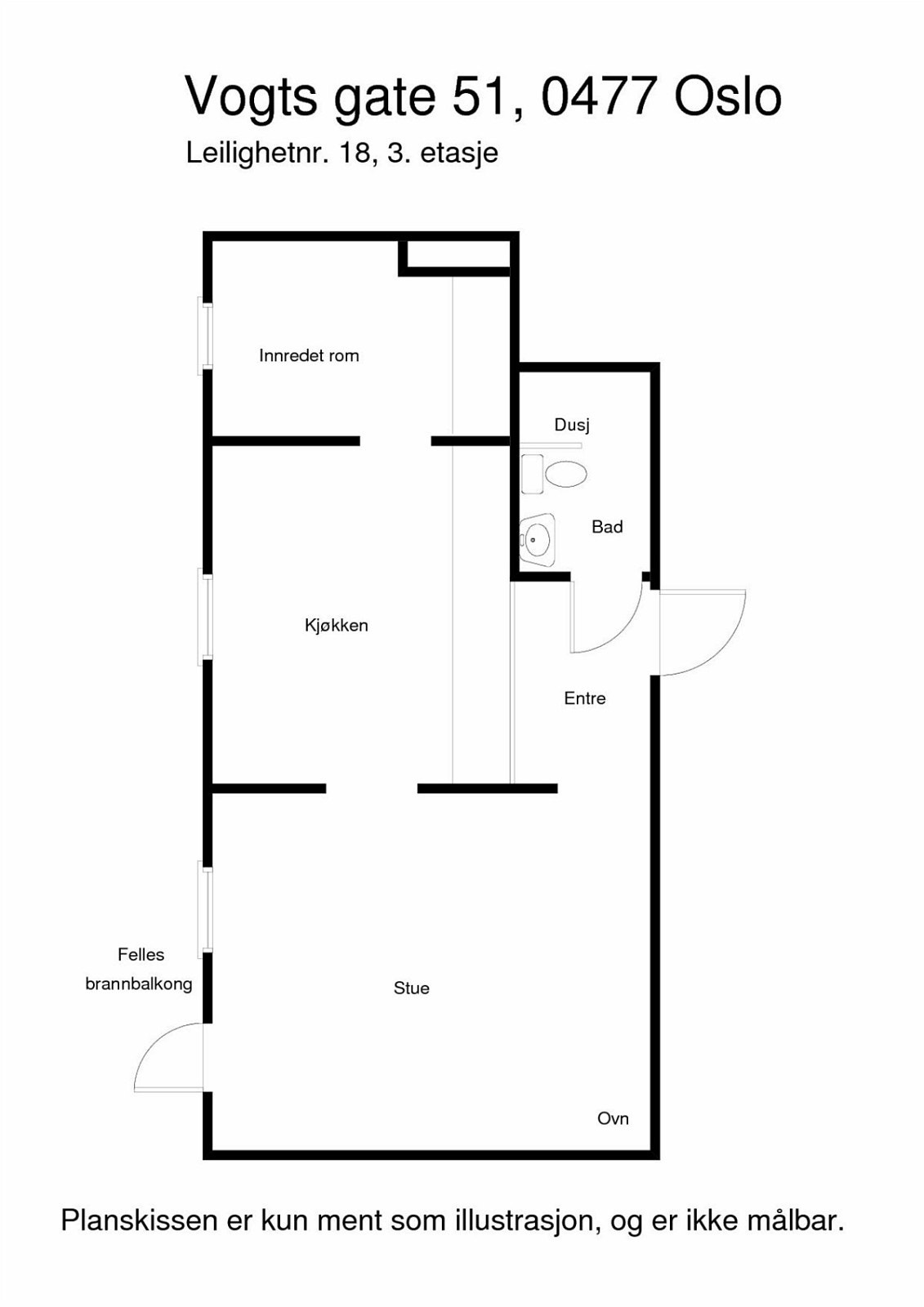 Planskisse Galleribilde