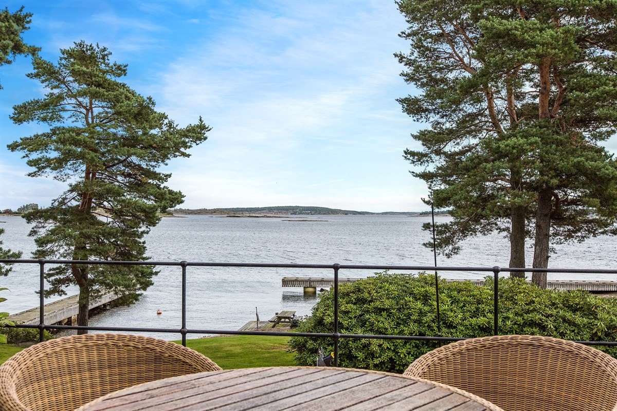 Fantastisk utsikt fra terrassen Galleribilde