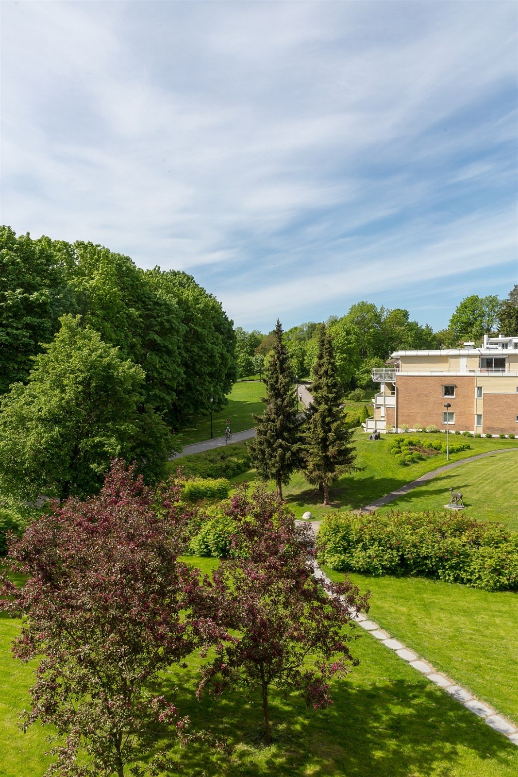 Hyggelig utsyn fra balkongen Galleribilde