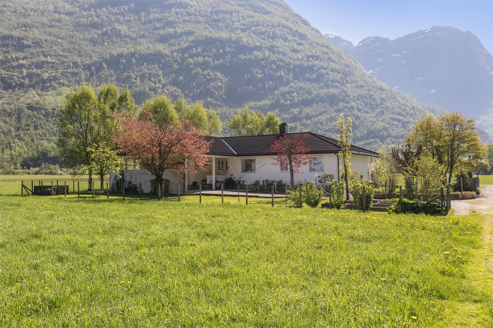 Bustaden har praktisk planløysing med alt på ei flate Galleribilde