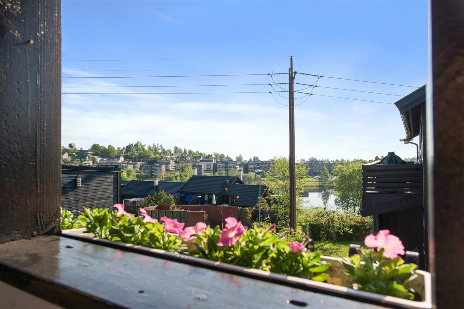 Utsikt fra balkong. Galleribilde