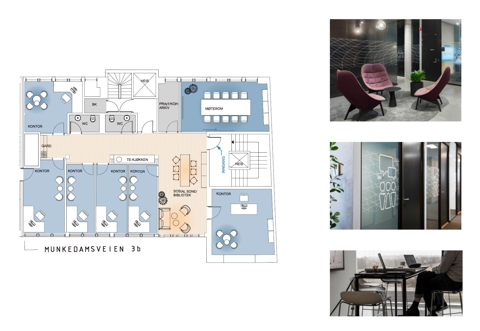 Plan 3 - 256 kvm (forslag til løsning) Galleribilde