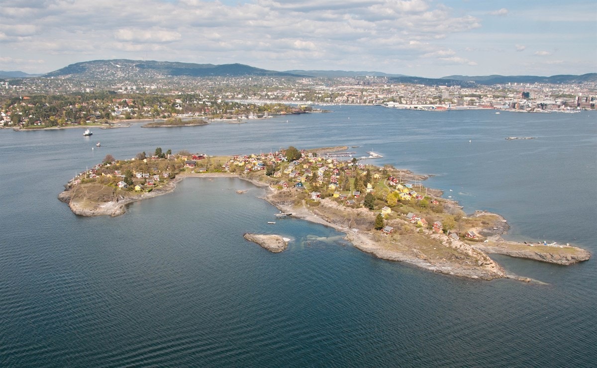 Luftfoto av Nakholmen Galleribilde